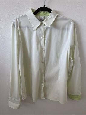 George Apple Green Stretch Button-Up Shirt